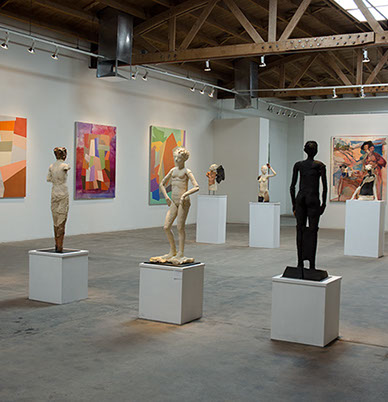 image of sculptures in gallery