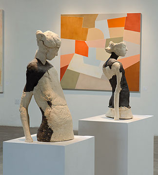 image of sculptures in gallery