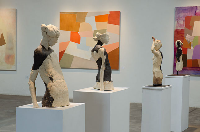 image of sculptures in gallery