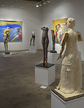 image of sculptures in gallery